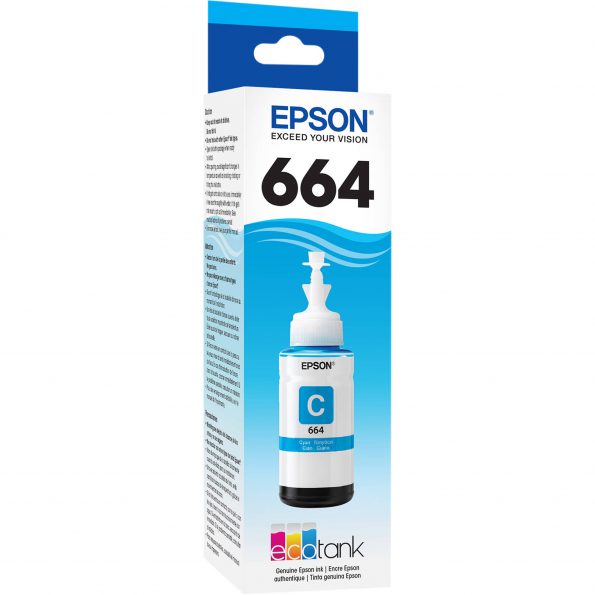 EPSON INK BOTTLE T 664 CYAN 1
