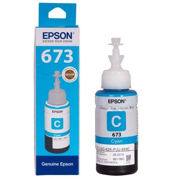 EPSON INK BOTTLE T 673 CYAN