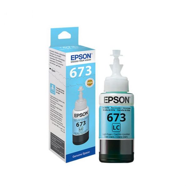 EPSON INK BOTTLE T 673 LITE CYAN